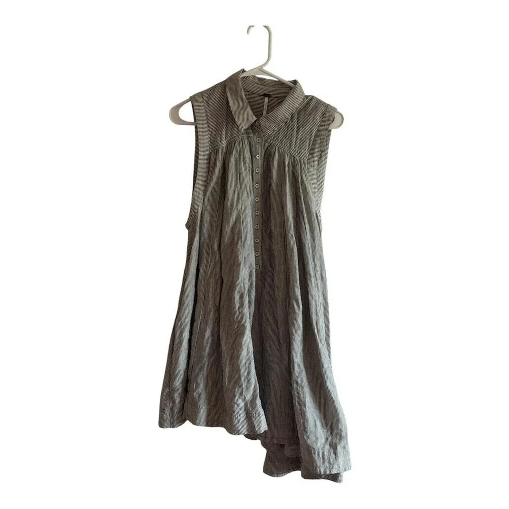 Free People Young Spirit Striped Boho Coastal Tunic Size Small